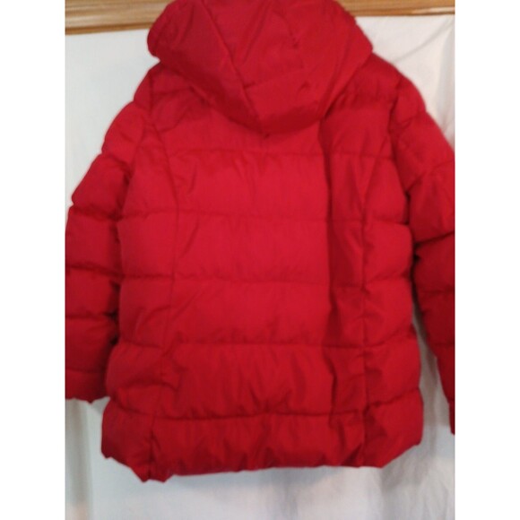 Tommy Hifiger Womens Zip Up With Hood Red Puffer Jacket/Coat Womens XLG Nice - Picture 14 of 16